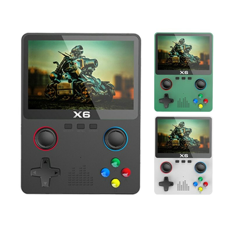 جديد X6 بوصة IPS شاشة مشغل ألعاب محمول باليد عصا تحكم مزدوجة 11 محاكي GBA وحدة تحكم لهدايا الأطفال
