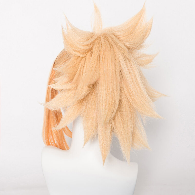 شعر مستعار يويميا تأثيري مقاوم للحرارة ، شعر مستعار اصطناعي ، شعر أشقر برتقالي ، قبعة ، 50 *