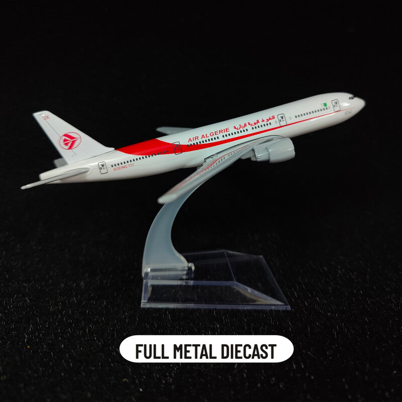 مقياس 1: الجزائر b777 ، نموذج طائرة معدنية ، 15 ، لعبة مصغرة ، هدية