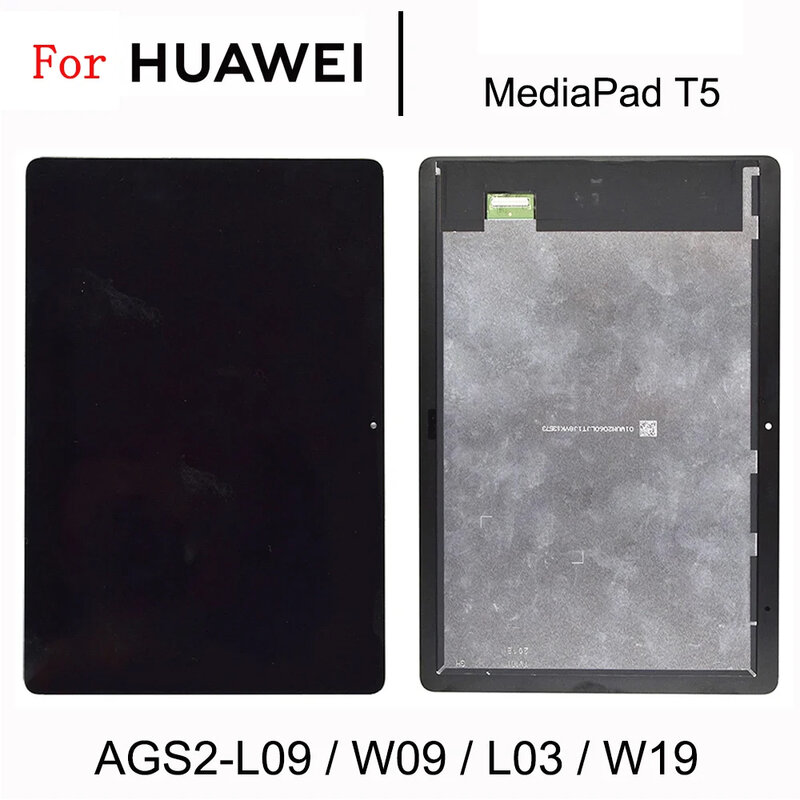 10.1 "لهواوي MediaPad T5 10 AGS2-L09 AGS2-W09 AGS2-L03 AGS2-W19 LCD عرض مع شاشة تعمل باللمس لوحة محول الأرقام الجمعية