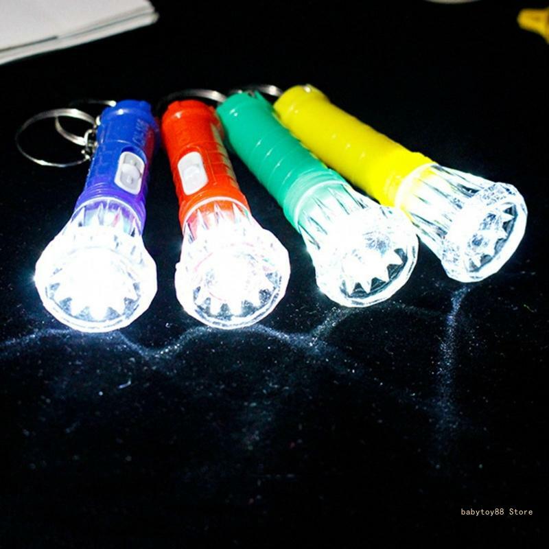 Y4UD 10 قطع صغيرة بقيادة مصباح يدوي المفاتيح المحمولة LED مصباح يدوي للتخييم