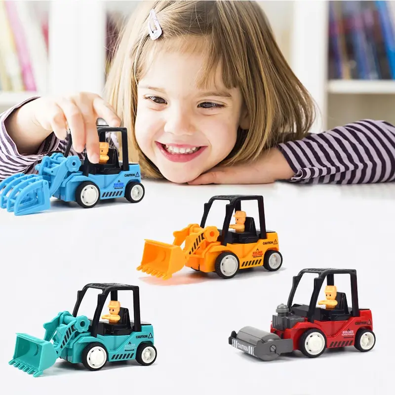 حفارة بلاستيكية مصبوبة للأطفال ، حفارة ، شاحنة ، نموذج سيارة ، ألعاب أطفال ، هدية عيد الميلاد للأطفال