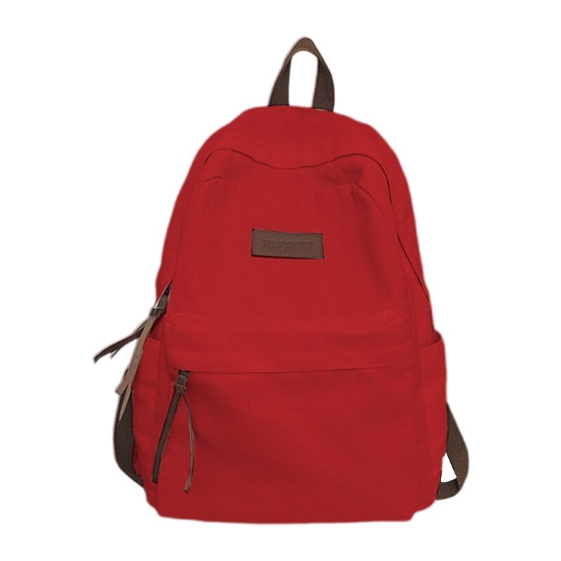 حقيبة ظهر مدرسية عصرية كاجوال من القماش للسفر حقيبة كمبيوتر محمول حقيبة كتب للطلاب