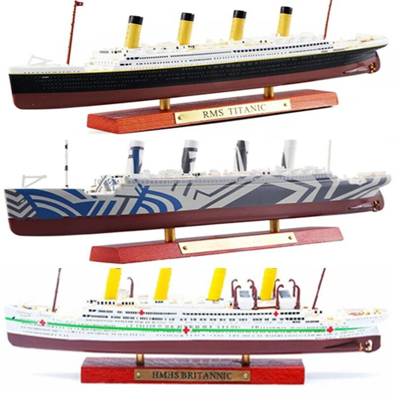 سبيكة لعبة نموذج تيتانيك ، والحلي سفينة سياحية الكلاسيكية والفخمة ، الكلاسيكية والبريطانية ، هدية جمع