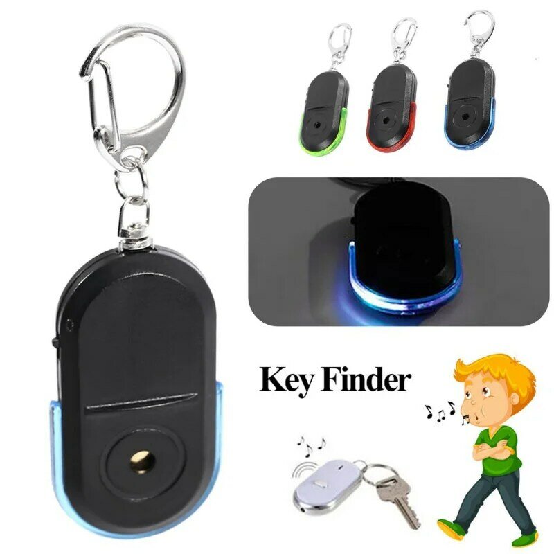 صافرة مفتاح مكتشف مع ضوء LED ، الذكية لمكافحة خسر التنبيه ، جهاز استشعار صغير ، محدد المفاتيح ، الصوت