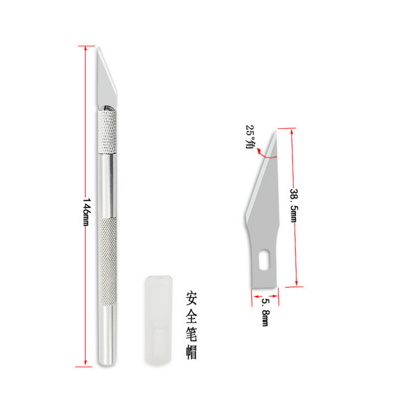 عدم الانزلاق المعادن مشرط سكين أدوات عدة المعادن مشرط شفرات سكين للهاتف المحمول PCB أداة إصلاح الحرف اليدوية الفن سكّين متعدّد الاستخدامات