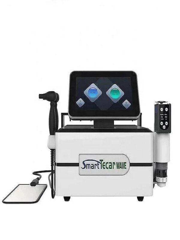آلة العلاج الذكية Tecar مع موجة صدمة الصوتية ، EMS معدات سلالة العضلات ، العلاج الطبيعي ، 3in 1 الأحمر ، CET