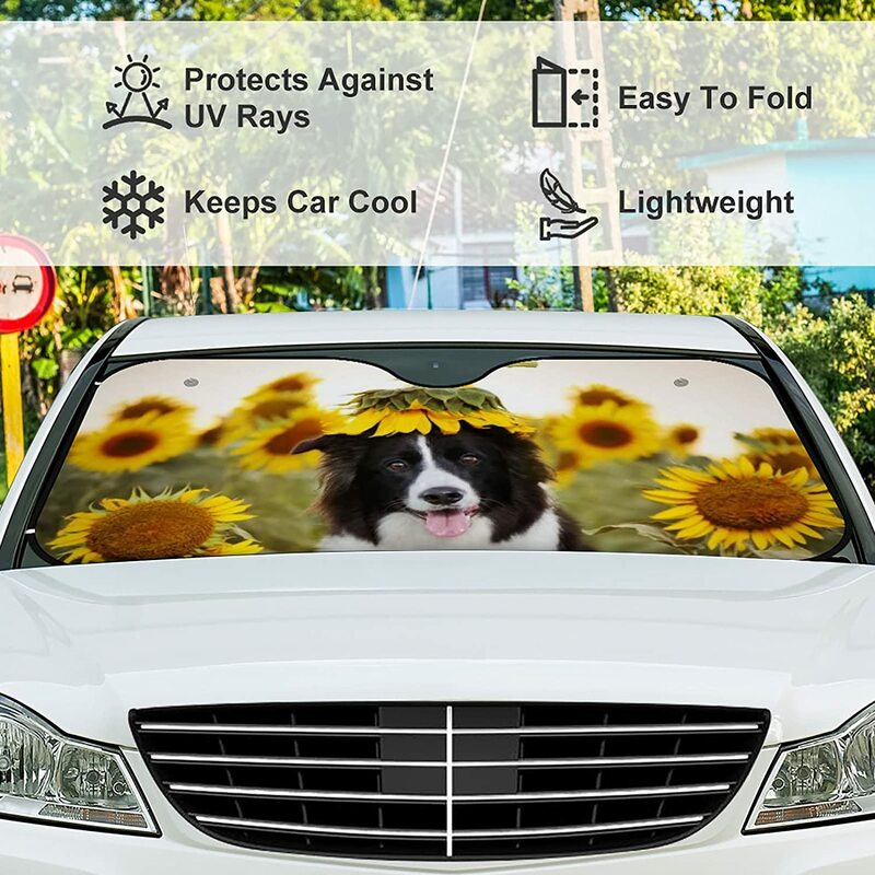 سيارة الجبهة الزجاج الأمامي ظلة ، الأشعة فوق البنفسجية حماية الحرارة ، طوي السيارات الشمس قناع ل سيدان ، SUV ، شاحنة ، كورجيس على الحديقة ، سيارة