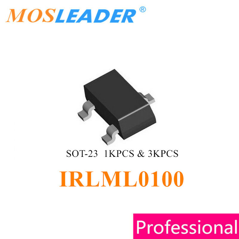 Mosleader IRLML0100 SOT23 1000 قطعة 3000 قطعة IRLML0100TRPBF IRLML0100PBF IRLML0100TR 100V 1.6A N-قناة الصينية عالية الجودة
