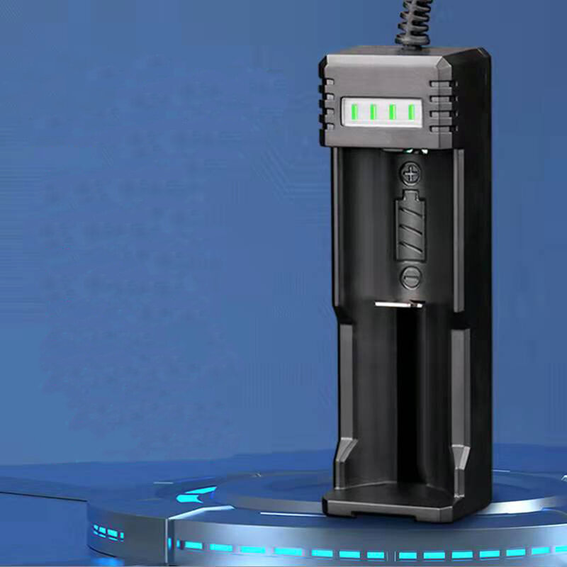 جديد عالمي USB الذكية فتحة واحدة شاحن 18650 شاحن ليثيوم مصباح يدوي لعبة 26650 3.7 فولت-4.2 فولت الإضاءة قوة البنك