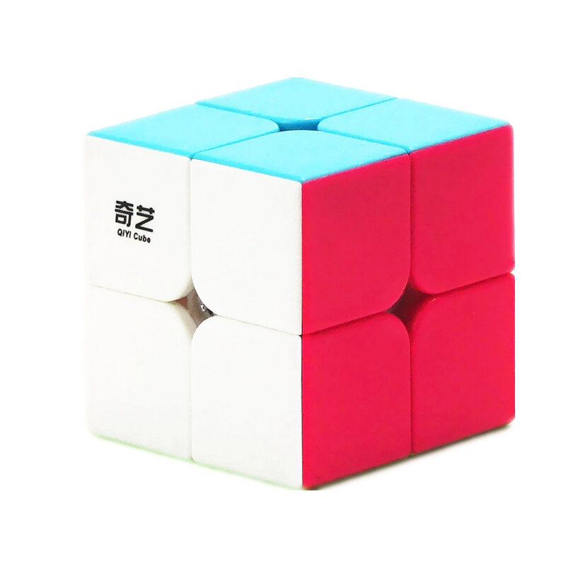 2X2 المكعب السحري 2 بواسطة 2 مكعب Rubix Qiyi 50 مللي متر سرعة الجيب ملصق لغز مكعب المهنية ألعاب تعليمية للأطفال مكعب Cubo