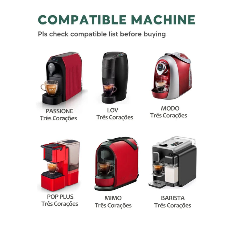 كبسولة قهوة قابلة لإعادة الاستخدام لكبسولة Tchibo Cafissimo ، ماكينة كافيتالي سهلة ، 3 قلوب ، باسيوني ، ماكينة صنع القهوة ، فلاتر القهوة K ، فلاتر