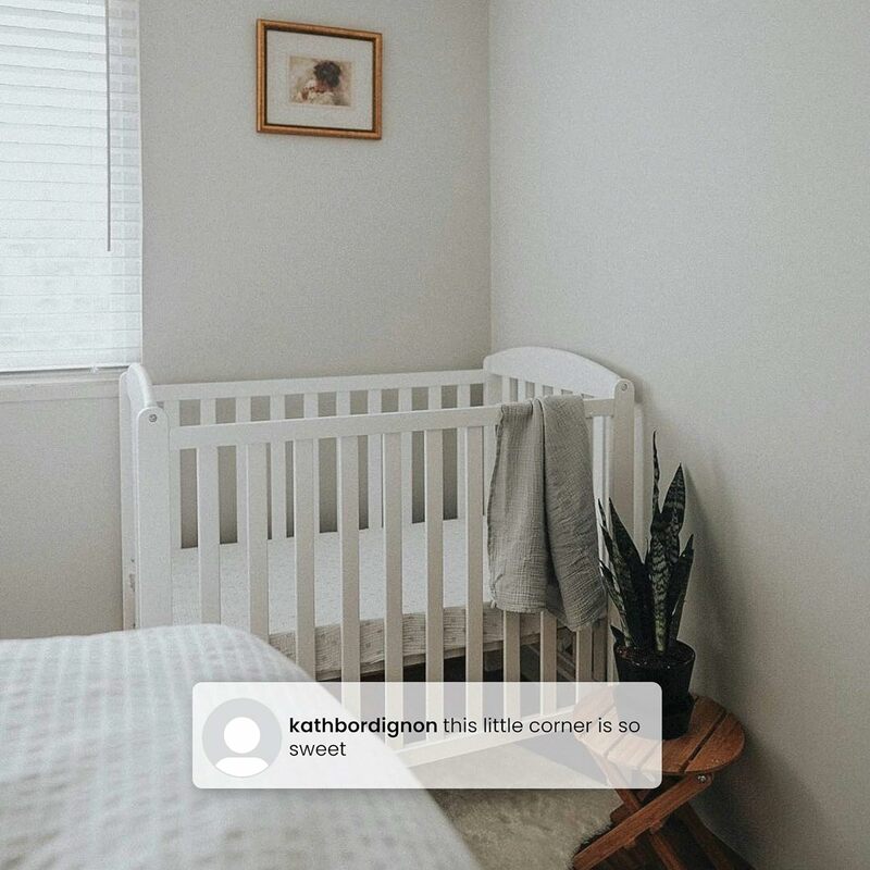سرير طفل صغير قابل للتحويل ، سرير طفل مع مرتبة ، بيانكو أبيض ، من