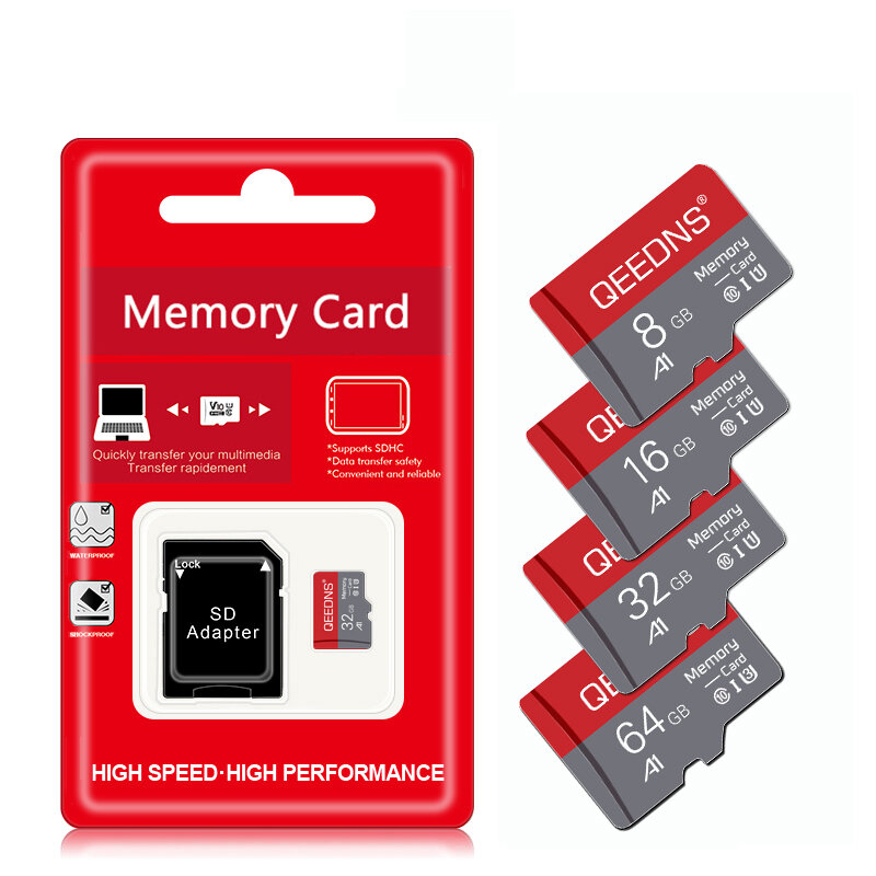 بطاقات الذاكرة عالية السرعة 8GB 16GB 32GB 64GB مايكرو tf بطاقة sd 128GB 256gb فئة 10 UHS-1 فلاش TF/بطاقة SD بطاقات الذاكرة الصغيرة