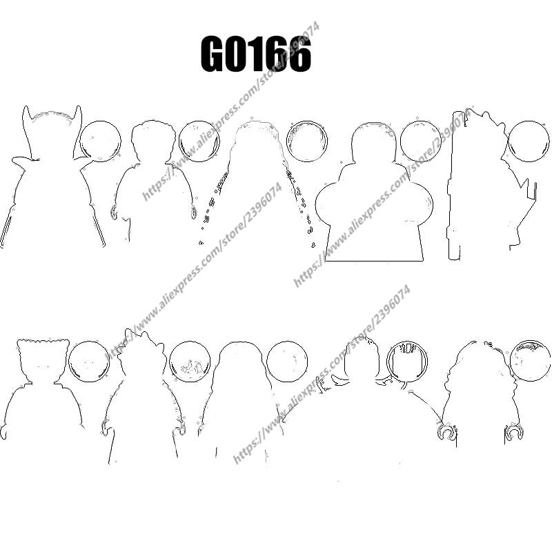 كتل بناء شخصيات الحركة ، السلسلة G0166 ، GH0519 ، GH0520 ، GH0521 ، GH0522 ، GH0523 ، GH0524 ، GH0526 ، GH0527 ، 1 وألعاب