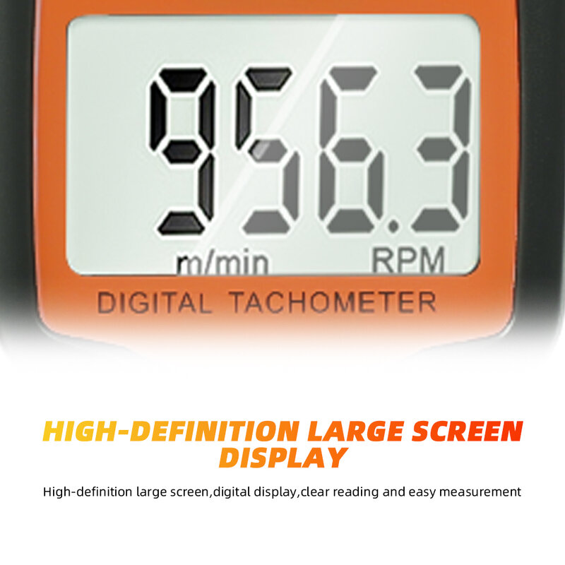عدم الاتصال الرقمية ليزر مقياس سرعة الدوران Rpm تاش قياس سرعة المحرك دوران قياس لمخرطة المحركات ليزر صور مقياس سرعة الدوران