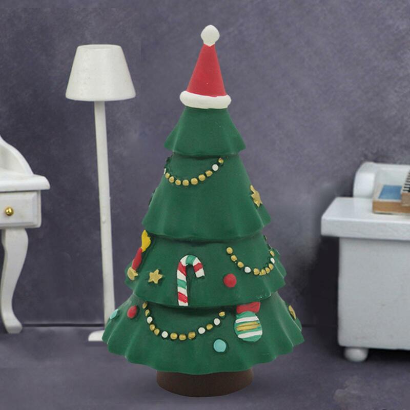 نموذج شجرة عيد الميلاد دمية ، شجرة عيد الميلاد مصغرة ، لتقوم بها بنفسك محاكاة ، المساحات الخضراء الصغيرة ، والحلي للمناظر الطبيعية الصغيرة ، 1:12