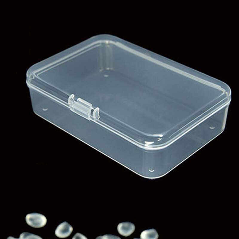 صناديق بلاستيكية شفافة Lidded ، صندوق بلاستيكي صغير ، مكون تغليف المجوهرات بطاقة الهوية ، صندوق الاستقبال ، أدوات أجزاء تفاهات ، 5 قطعة