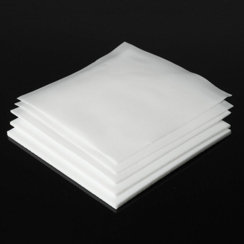 1 قطعة الأبيض PTFE فيلم عالية القوة درجة الحرارة PTFE ورقة سميكة 0.1/0.25/0.3 مللي متر لمعالجة ضغط صب البثق