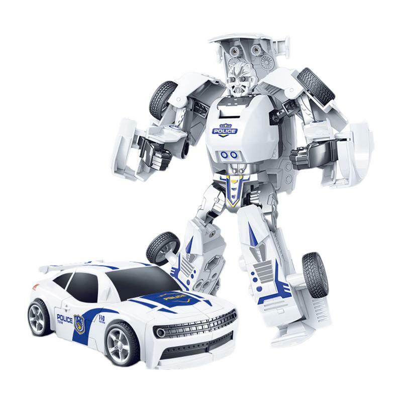 تحويل سيارة روبوت للأطفال ، سيارات سحب الجمود ، ألعاب المهارات الحركية الدقيقة المحمولة ، التعلم والتعليم