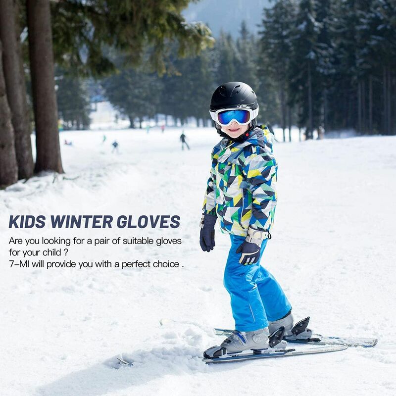 قفازات ركوب دافئة للرجال والنساء ، قفازات التزلج والتزلج على الجليد ، معدات خارجية ، قفازات المشي لمسافات طويلة للأطفال ، الشتاء