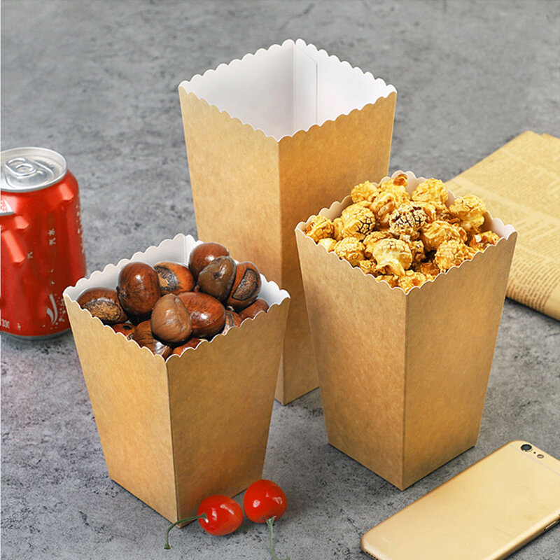 صندوق فشار من ورق الكرافت ، 10 ، الحلوى/الوجبات الخفيفة ، حقيبة تزيين الحفلات