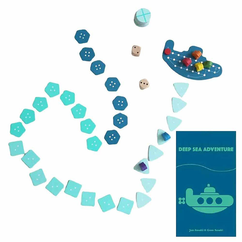 لعبة لوحة استكشاف أعماق البحار للأطفال ، والفكرية ، والتفكير الاستراتيجي ، والتفكير المنطقي ، لعبة الورق