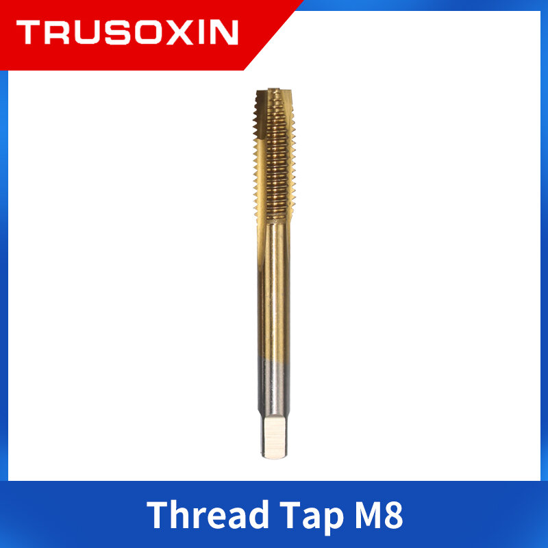 Thread Tap 5pcs M3 M4 M5 M6 M8 Metric Tap Kit Sprial Drill Bit Threading Tools HSS Steel 6542 Screw Tap