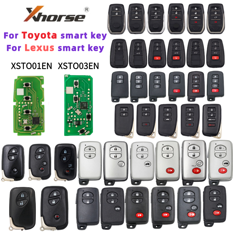 Xhorse-vdi XM38 مفتاح ذكي عن بعد ، XSTO01EN ، XSTO01EN ، 8A ، 4D ، 4A ، BA ، رقاقة لتويوتا ، لكزس ، نسخة محدثة ، دعم-8000 ، عالمي