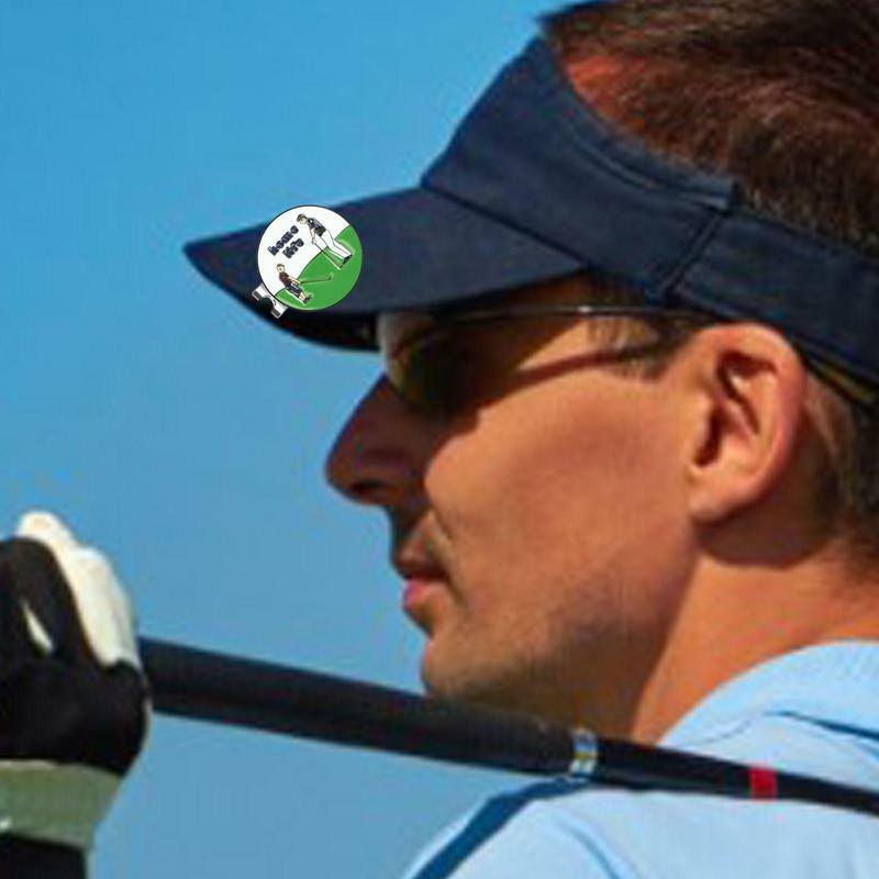 علامة كرة الغولف المغناطيسي مع مغناطيس قوي معززة ، علامات ، مشبك قبعة ، مشهد الغولف ، حامل علامة