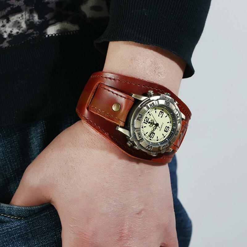 ساعة كوارتز دقيقة فو حلقة من جلد فو حزام من الجلد دقيقة كوارتز ساعة اليد ساعة اليد للعمل