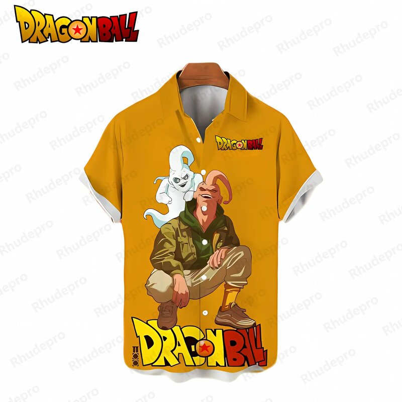 قمصان رجالية بأكمام قصيرة من Dragon Ball Z Vegeta ، ملابس جمالية هاراجوكو ، أنيمي سوبر سايا ، طراز غوكو الشاطئي ، اجتماعي