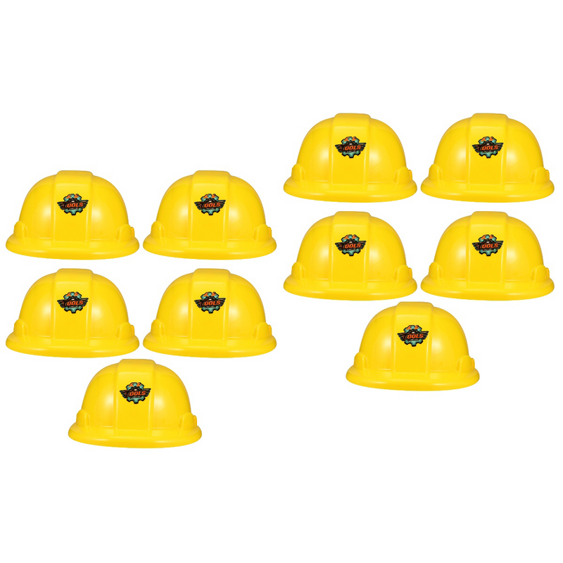 البناء الاطفال قبعة القبعات لعبة الطرف عامل زي الثابت الأصفر تلعب اللوازم دور مهندس رجال الاطفاء تأثيري اللعب اطفاء السلامة