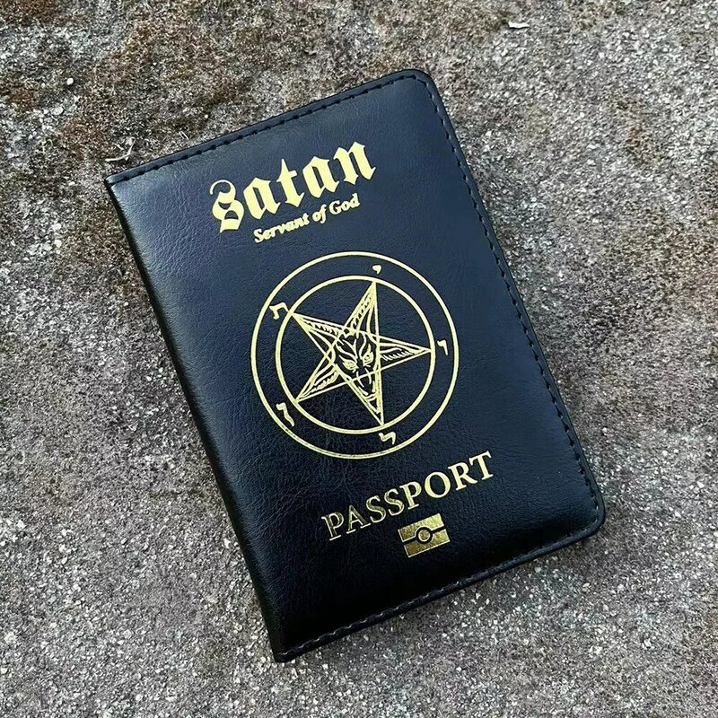 المملكة الشيطان الشيطان غطاء جواز سفر حامل جواز السفر غطاء على جواز السفر