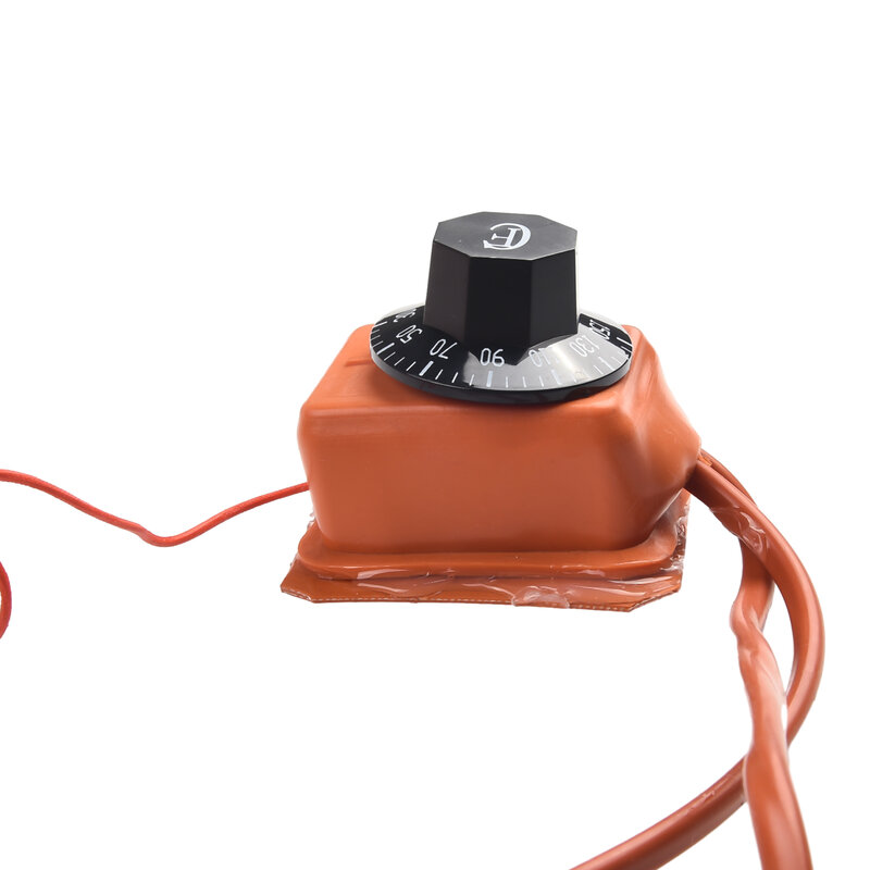 سخان جيتار كهربائي من السيليكون مع وحدة تحكم ، ملحق حصيرة وسادة التدفئة ، جهاز حراري للثني الجانبي ، برتقالي ، جهاز تحكم