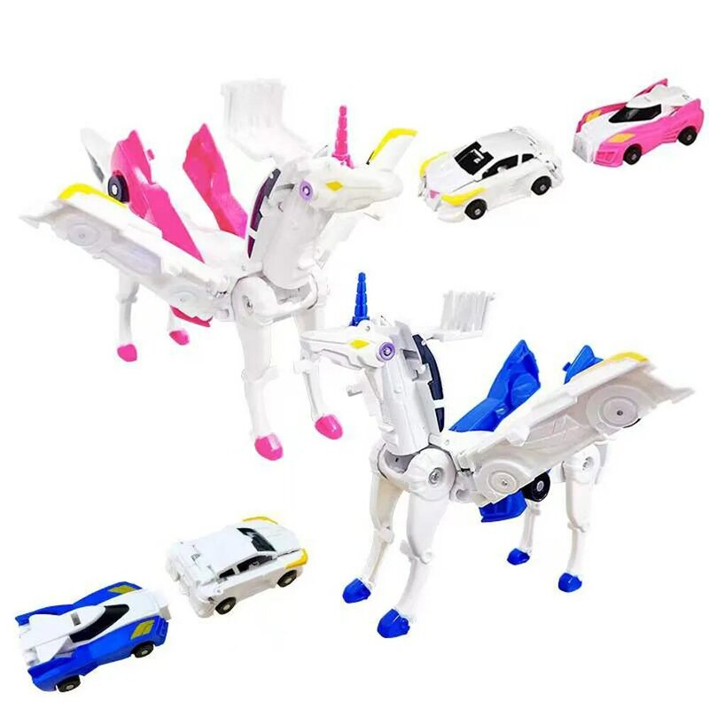 ألعاب أطفال على شكل روبوت من Hello Carbot سلسلة روبوت متحول الشكل 2 في 1 نموذج خطوة واحدة نموذج سيارة مشوه