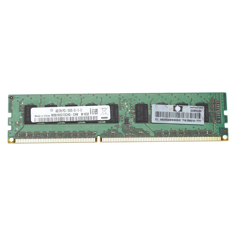 4GB 2RX8 PC3-10600E 1.5V DDR3 1333MHz ECC ذاكرة الوصول العشوائي غير مخزنة لمحطة عمل الخادم (4G)
