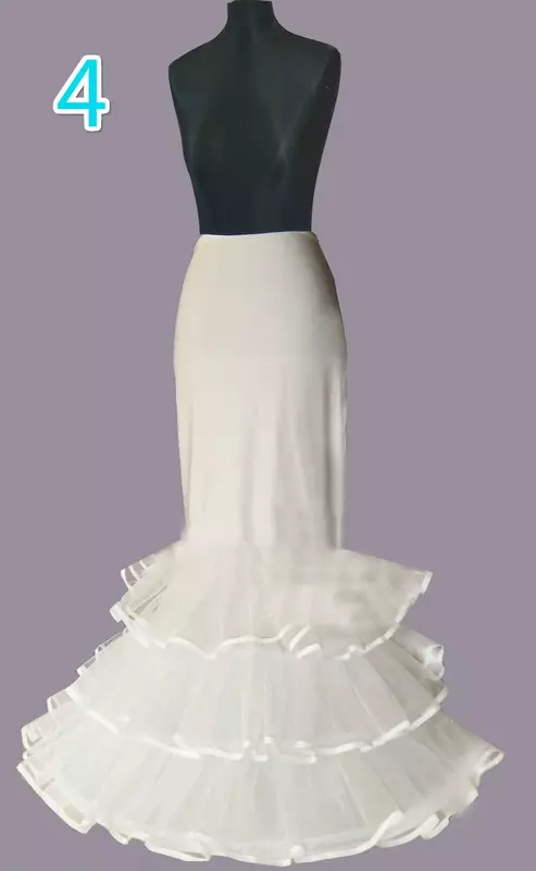 فستان زفاف نسائي ، ثوب نسائي للكرة ، تنورة داخلية ، قماش قطني ، خصر منتظم