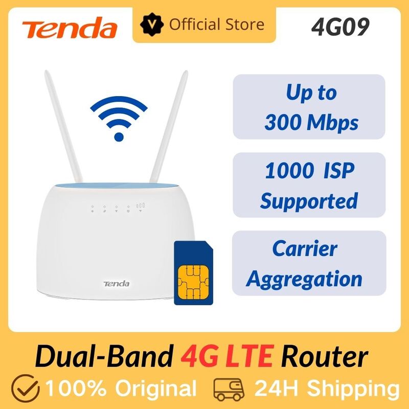 تيندا 4G LTE موزع إنترنت واي فاي CAT4 ثنائي النطاق راوتر لاسلكي في الهواء الطلق مع 4G سيم فتحة للبطاقات WAN/LAN واي فاي هوت سبوت واي فاي سرعة 1200mbps