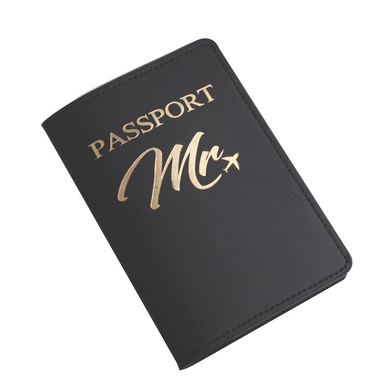 السيد Mrs عاشق زوجين غطاء جواز السفر التطريز رسالة النساء الرجال السفر جواز سفر غطاء حامل حقيبة سفر CH26
