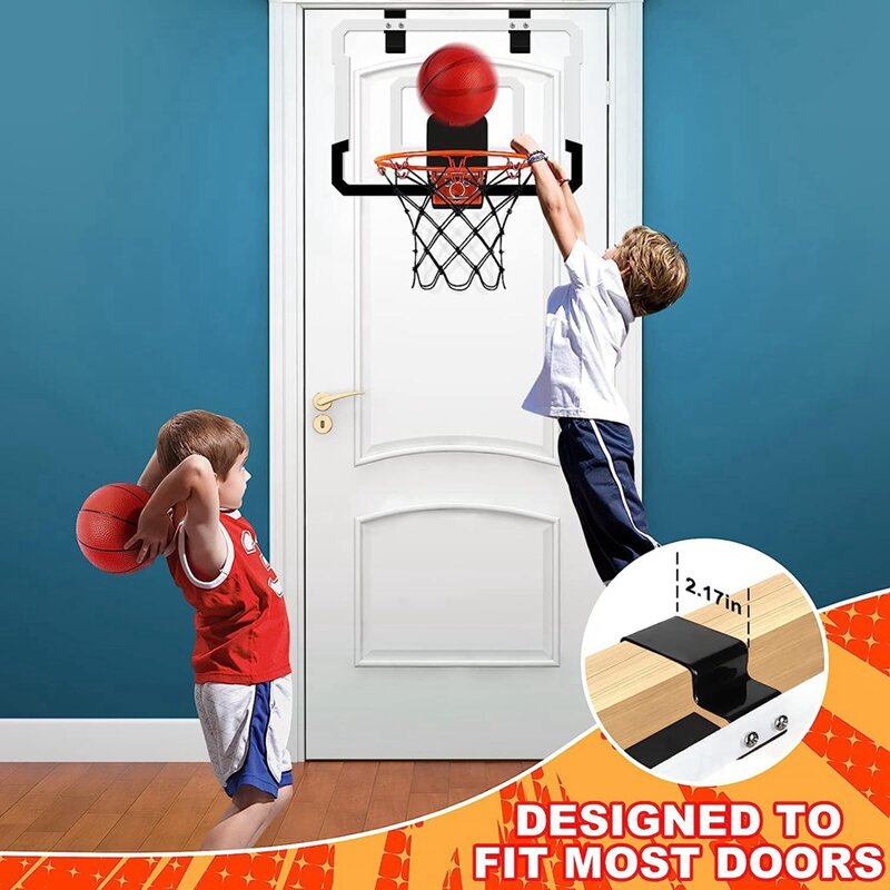 حار داخلي كرة السلة مصغرة هوب مع لوحة النتائج الإلكترونية-لباب وجدار غرفة مكتب النتيجة كرة السلة هوب للمراهقين والكبار