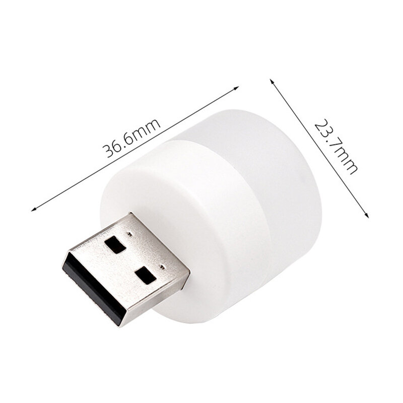 10 قطعة USB الطاقة مصباح LED صغير ليلة حماية العين مصباح للقراءة المحمولة مستديرة إضاءة غرفة النوم كول دافئ أبيض