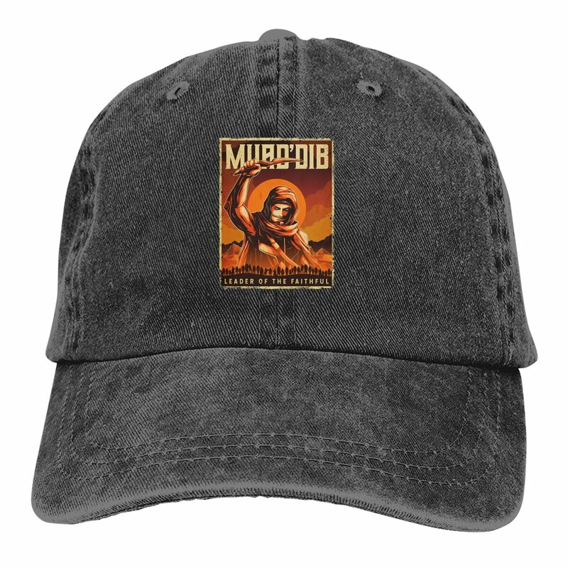 قائد muaddib قبعات بيسبول المؤمنين للرجال ، قبعة بلغت ذروتها ، سجلات الكثبان الرملية ، الظل الشمس الخيال العلمي ، قبعات رعاة البقر ، قبعة سائق شاحنة أبي