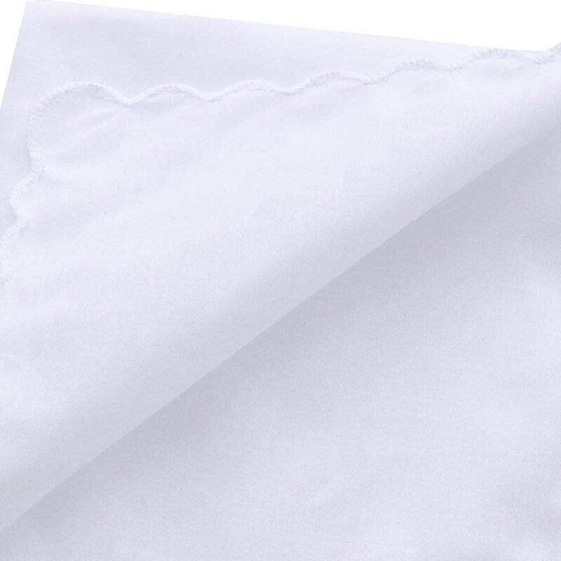 Y1UB منديل جيب أبيض مربع اللون للرجال لمستلزمات أعمال الزفاف