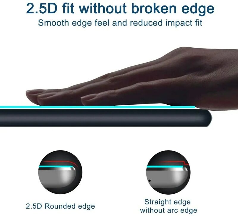 غطاء واقي للجهاز اللوحي من الزجاج المقوى ، لجهاز Samsung Galaxy Tab A7 2020 T500/T505 ، تغطية كاملة ، 10.4 بوصة ، 2 قطعة
