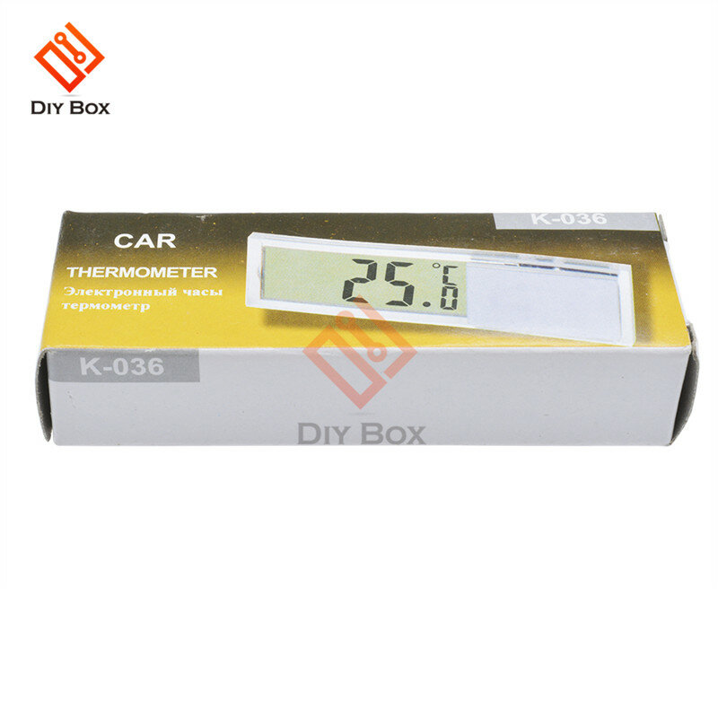 المحمولة 2 في 1 سيارة الرقمية LCD ساعة/درجة الحرارة عرض الإلكترونية على مدار الساعة ميزان الحرارة سيارة ساعة رقمية اكسسوارات السيارات