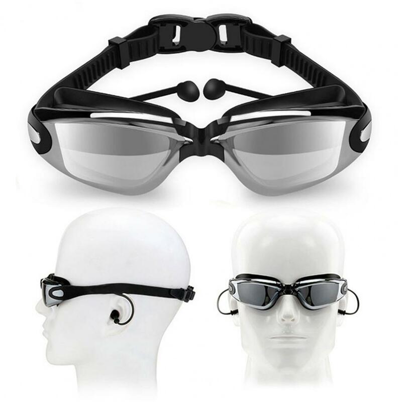 نظارات السباحة بطلاء الكهربي للرؤية والخفة ، والحماية من الموجات الفوق البنفسجية ، نظارات السباحة بطلاء مضاد للضباب ، للرجال والنساء