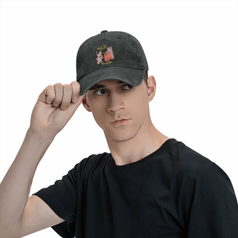 قبعة بيسبول Snapback لحماية واقي الرجال والنساء ، قبعات القطط ، هنا ، مشكلة ، متغير الظلام
