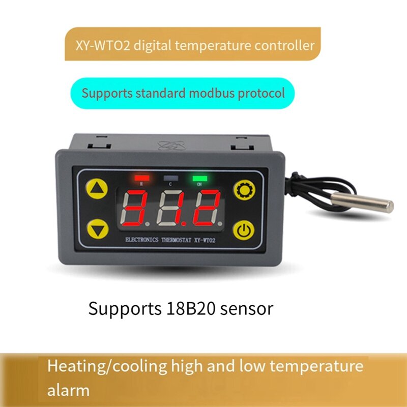 وحدة درجة الحرارة عالية الدقة ، تحكم واي فاي ، التبريد ، التدفئة ، جامع درجة الحرارة التطبيق ، XY-WT02
