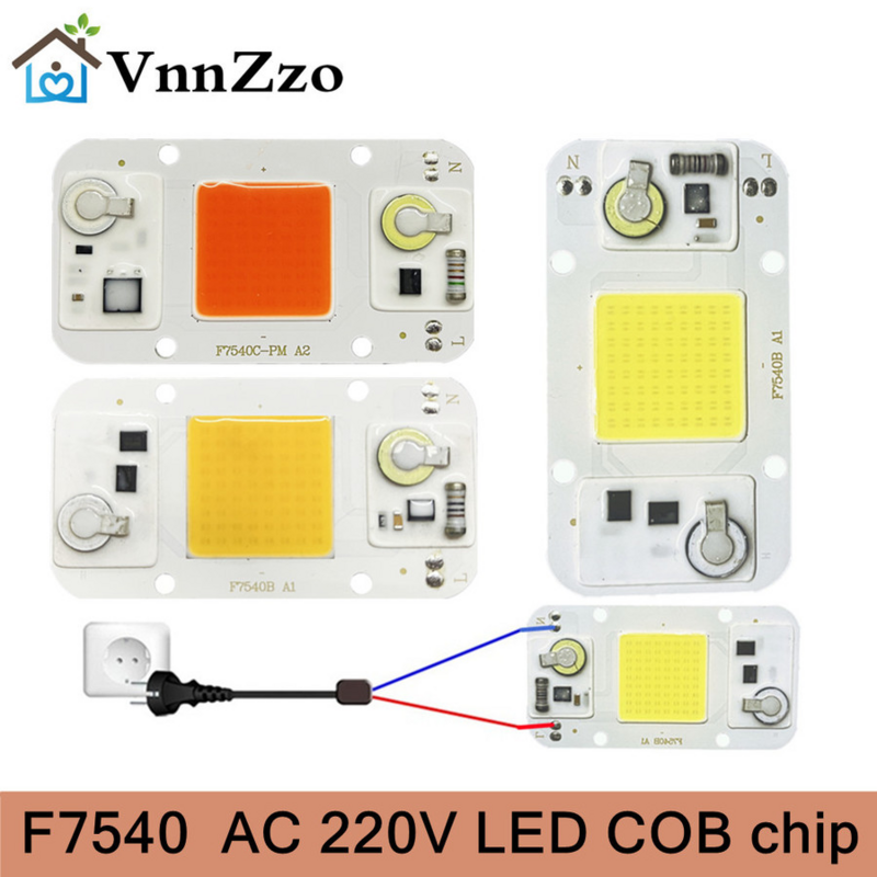AC110V 220 فولت LED COB رقاقة 20 واط 30 واط 50 واط الباردة الأبيض الدافئة الأبيض ضوء الطيف الكامل الصمام الثنائي الباعث LED مصفوفة داخلي ضوء النبات